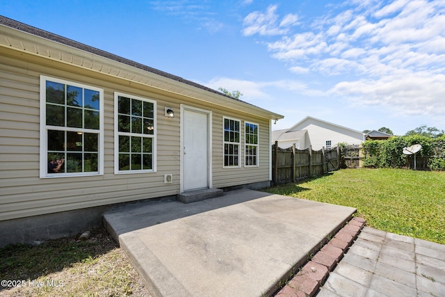 301 Haws Run Rd, Jacksonville, NC 28540 - rear view of property with a patio