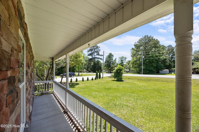 301 Haws Run Rd, Jacksonville, NC 28540 - porch with a lawn