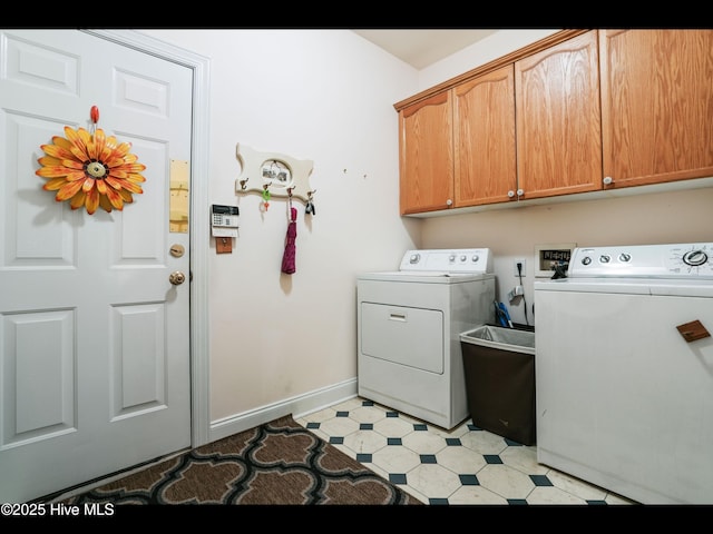 1133 Grandiflora Dr, Leland, NC 28451 - washroom with washing machine and clothes dryer, cabinet space, and baseboards