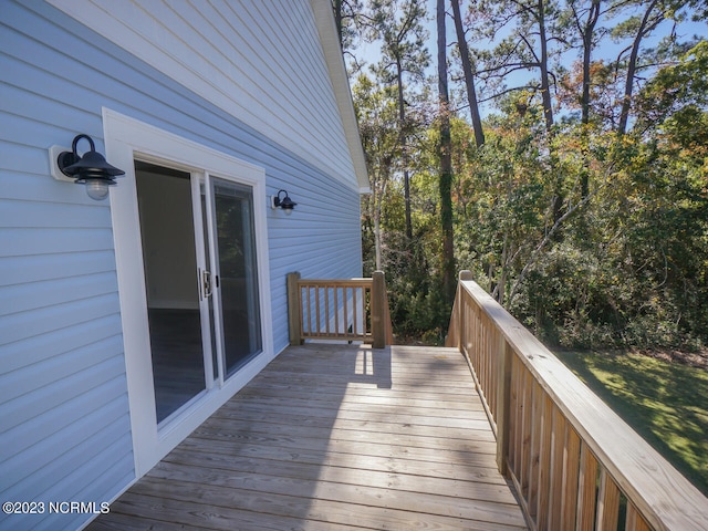 335 NE 41st St, Oak Island, NC 28465 - view of wooden deck