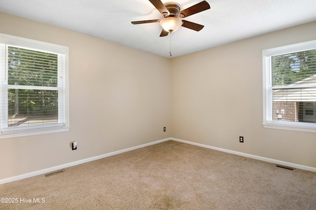 287 Perkins Rd, Goldsboro, NC 27530 - carpeted empty room featuring ceiling fan and baseboards