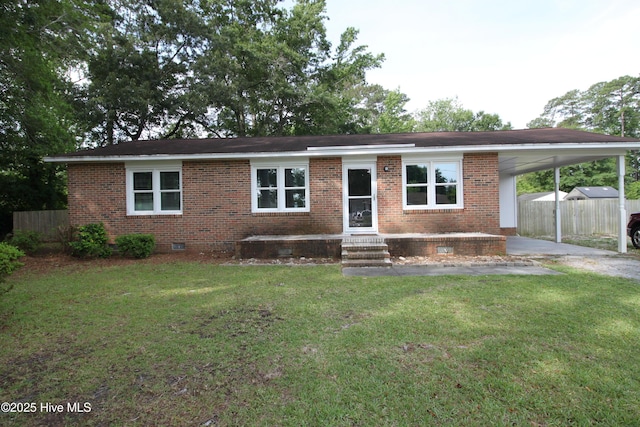 114 Pinecone Ln, Havelock, NC 28532 - ranch-style home featuring brick siding and entry steps