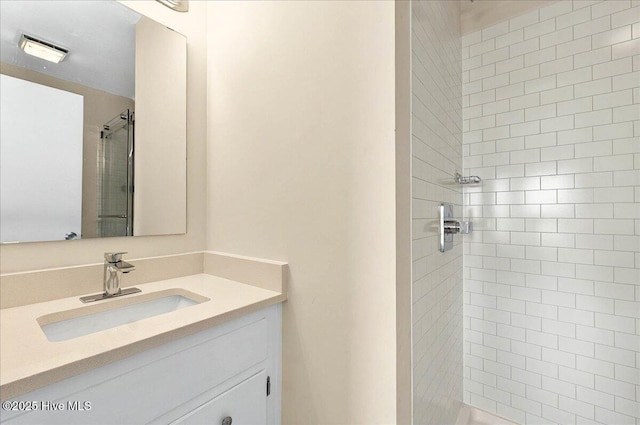 256 Brunswick Ave W Unit A, Holden Beach, NC 28462 - full bath with vanity and tiled shower
