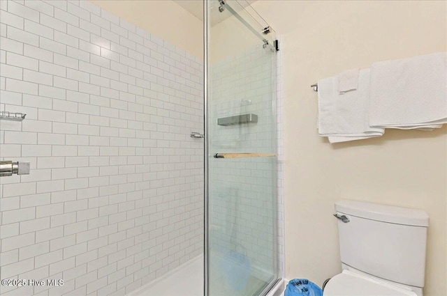 256 Brunswick Ave W Unit A, Holden Beach, NC 28462 - full bathroom featuring a shower stall and toilet