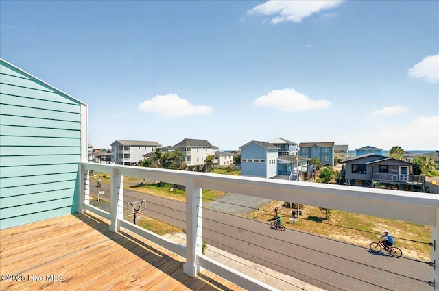 256 Brunswick Ave W Unit A, Holden Beach, NC 28462 - wooden terrace with a residential view
