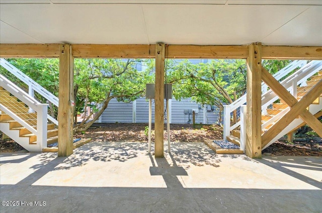 256 Brunswick Ave W Unit A, Holden Beach, NC 28462 - view of patio with stairway