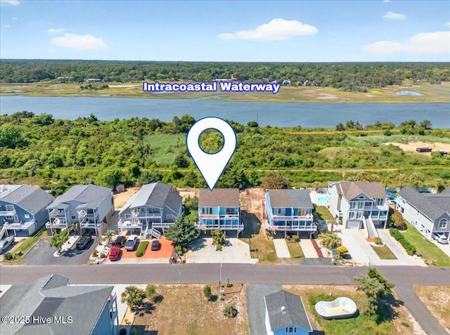 256 Brunswick Ave W Unit A, Holden Beach, NC 28462 - aerial view of residential area with a large body of water