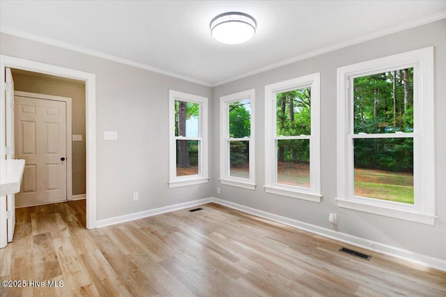 103 Sawgrass Pl, Goldsboro, NC 27534 - empty room featuring light wood-type flooring and crown molding