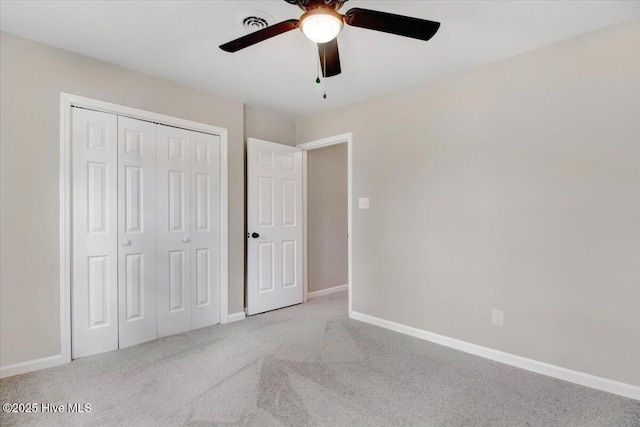103 Sawgrass Pl, Goldsboro, NC 27534 - unfurnished bedroom with carpet flooring, a closet, and ceiling fan