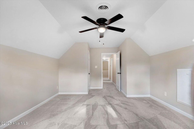 103 Sawgrass Pl, Goldsboro, NC 27534 - additional living space featuring vaulted ceiling, ceiling fan, and carpet floors