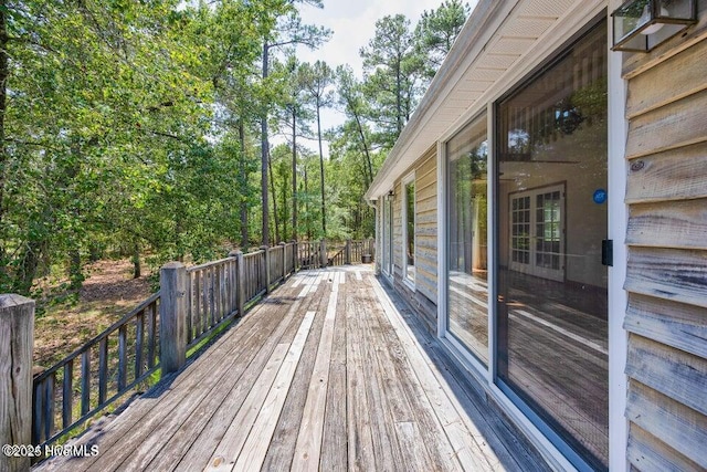 549 Lucas Rd, West End, NC 27376 - view of wooden deck