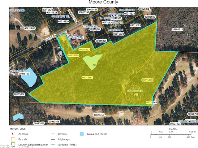 549 Lucas Rd, West End, NC 27376 - aerial view of property's location