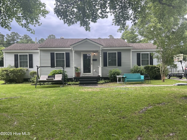 206 Kenneth Blvd, Havelock, NC 28532 - ranch-style home with a front yard and roof with shingles