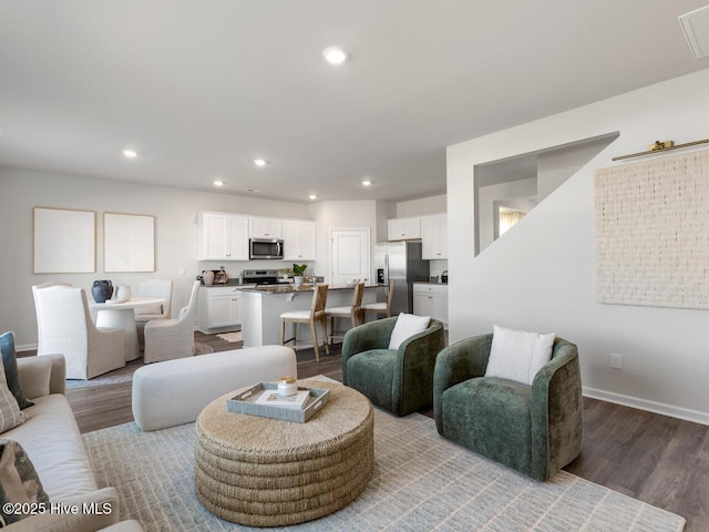 159 Legare St Lot 250, Wilmington, NC 28411 - living room with wood finished floors, recessed lighting, and baseboards