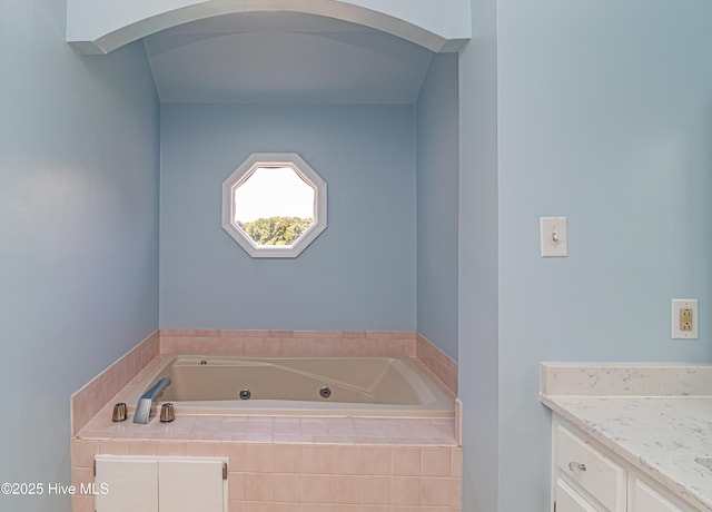 102 Plantation Rd, Goldsboro, NC 27530 - full bathroom with a tub with jets and vanity