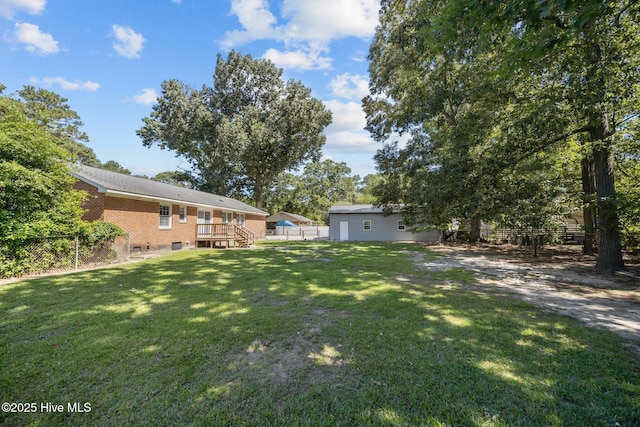 5137 Carr, Grifton, NC 28530 - view of yard featuring a deck