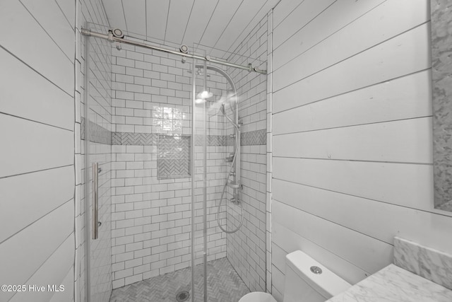 5137 Carr, Grifton, NC 28530 - full bathroom with a stall shower and toilet