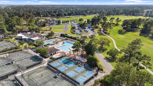 8807 Sawmill Creek Ln, Wilmington, NC 28411 - aerial overview of property's location with a pool and a local golf course