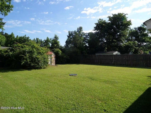222 Rivershore Dr, New Bern, NC 28560 - view of yard featuring a storage shed