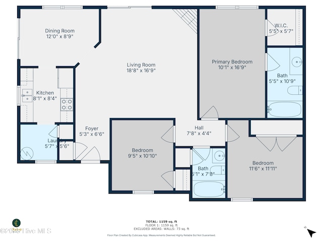 130 Summerfield St, Elizabeth City, NC 27909 - home floor plan
