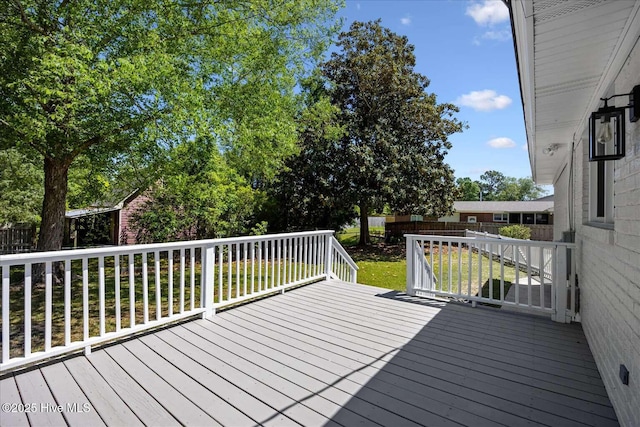 3417 Chalmers Dr, Wilmington, NC 28409 - view of wooden terrace