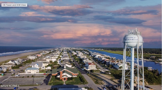 2958 Old Berwick St SW, Shallotte, NC 28470 - aerial view at dusk of a water view and a residential view
