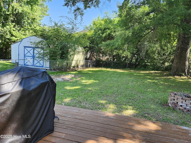 1108 Plymouth Dr, New Bern, NC 28562 - view of yard featuring a deck