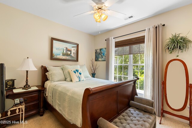 770 Creekway Cir SE, Bolivia, NC 28422 - bedroom with a ceiling fan and access to exterior