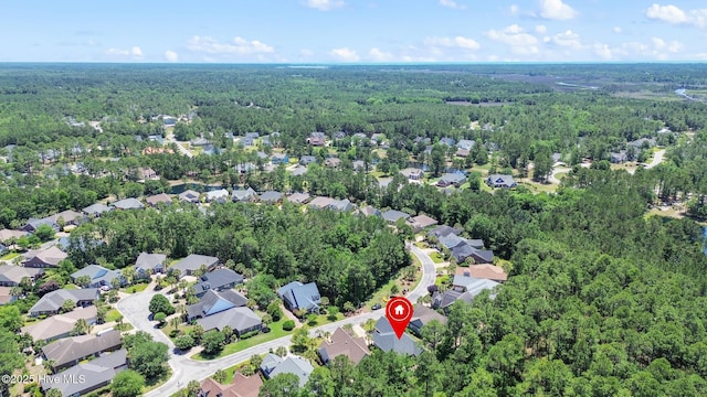 770 Creekway Cir SE, Bolivia, NC 28422 - aerial view of property and surrounding area with a forest and nearby suburban area