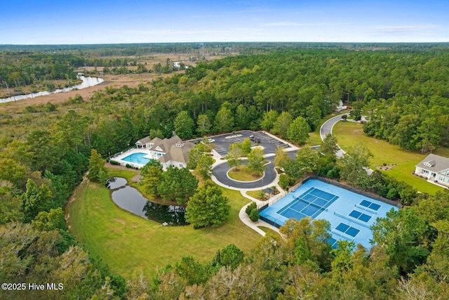770 Creekway Cir SE, Bolivia, NC 28422 - aerial view of a forest and a nearby body of water