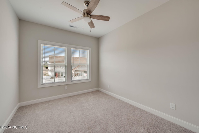 2133 Kali Ln Unit A, Greenville, NC 27834 - carpeted empty room with baseboards and ceiling fan