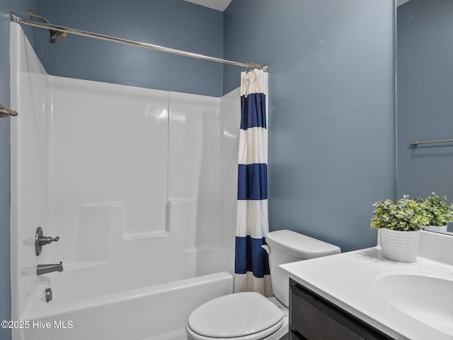 608 Creek Ct, Swansboro, NC 28584 - full bath with shower / bath combo, toilet, and vanity