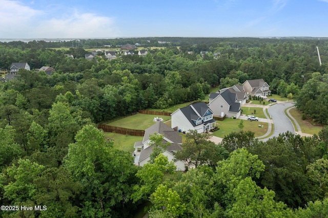 608 Creek Ct, Swansboro, NC 28584 - aerial view of residential area with a forest