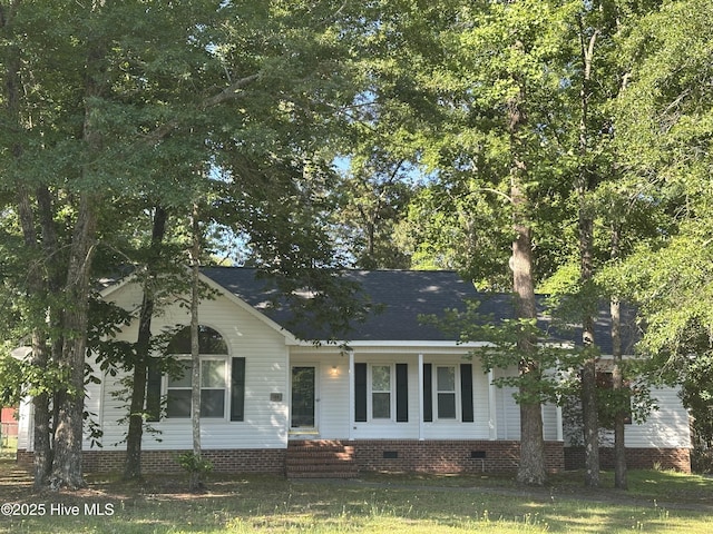 108 Red Oak Dr, Goldsboro, NC 27530 - view of front of property with crawl space and a shingled roof