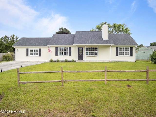 329 Buckhead Rd, Hubert, NC 28539 - view of front of house featuring a chimney and concrete driveway