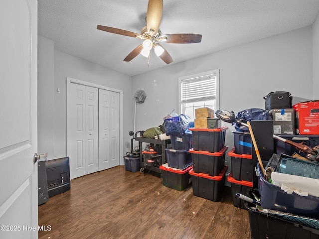 329 Buckhead Rd, Hubert, NC 28539 - storage area featuring ceiling fan