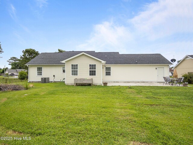 329 Buckhead Rd, Hubert, NC 28539 - back of house featuring a patio, a yard, and cooling unit