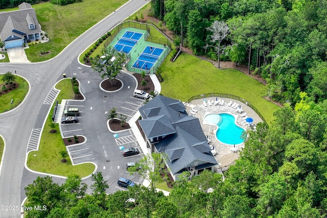6437 Twinspur Ct SW, Ocean Isle Beach, NC 28469 - aerial view of a pool