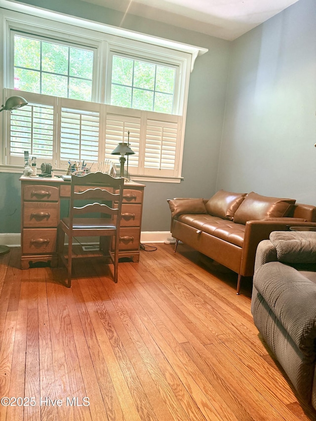 2210 Klein Rd, Wilmington, NC 28405 - office featuring light wood-style floors, baseboards, and healthy amount of natural light