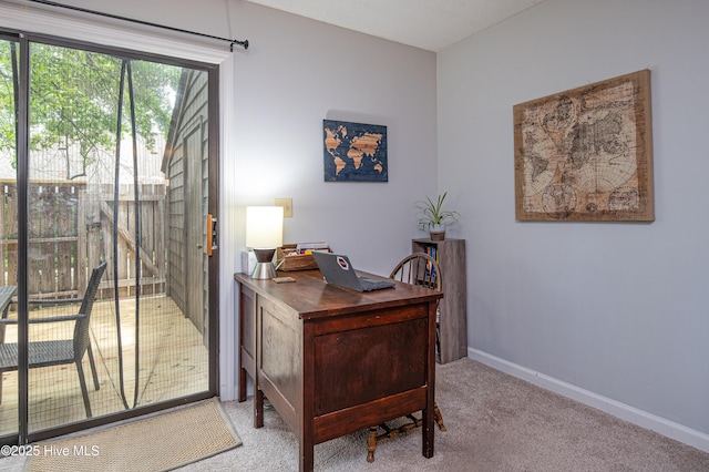 923 Persimmon Pl, Winterville, NC 28590 - home office with carpet floors and baseboards