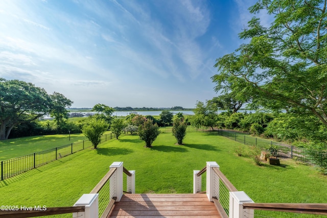 1911 Middle Sound Loop Rd, Wilmington, NC 28411 - view of yard featuring a water view
