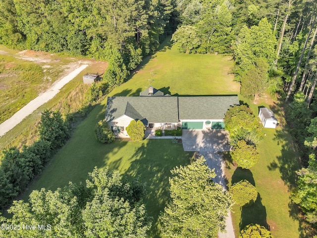 418 Grants Creek Rd, Jacksonville, NC 28546 - aerial view of property and surrounding area featuring a forest