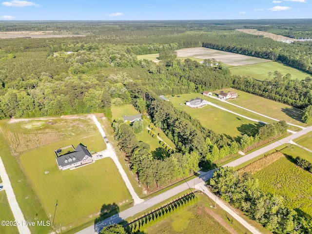 418 Grants Creek Rd, Jacksonville, NC 28546 - overview of rural landscape featuring a heavily wooded area