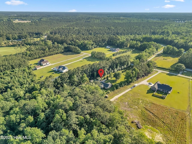418 Grants Creek Rd, Jacksonville, NC 28546 - aerial view of property and surrounding area featuring a forest