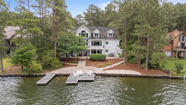 118 Douglas Dr, West End, NC 27376 - dock with a water view and a balcony
