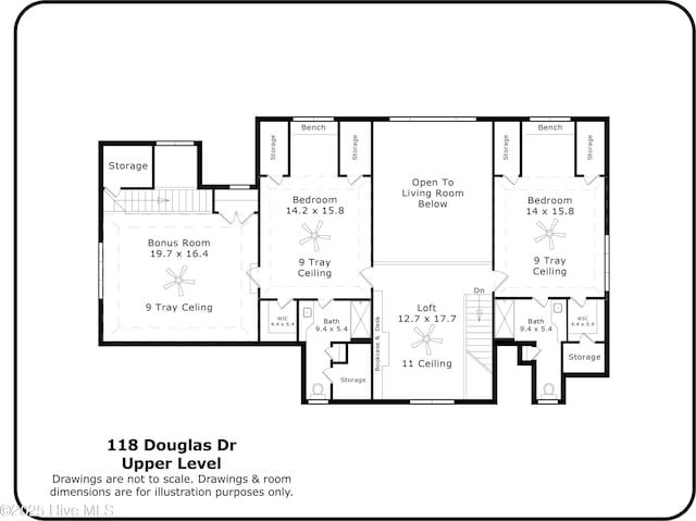 118 Douglas Dr, West End, NC 27376 - view of home floor plan