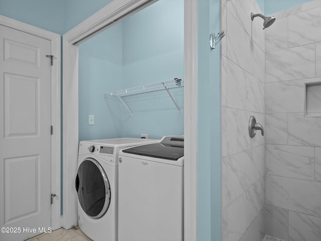 300 Lighthouse Ln Unit C2, Cedar Point, NC 28584 - laundry room featuring washing machine and dryer