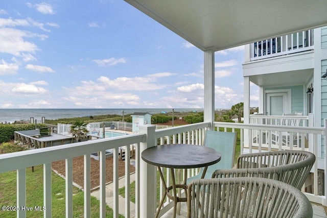 101 W First St # A2, Ocean Isle Beach, NC 28469 - balcony with a water view