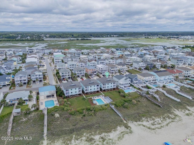 101 W First St # A2, Ocean Isle Beach, NC 28469 - aerial view of residential area featuring a pool