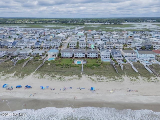 101 W First St # A2, Ocean Isle Beach, NC 28469 - aerial view of residential area with expansive coastline